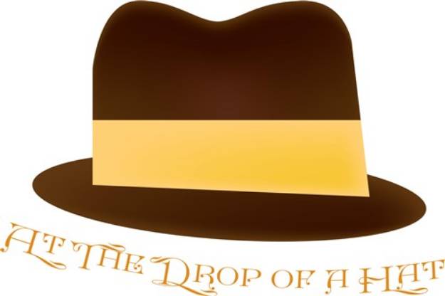 Picture of Drop Of A Hat SVG File