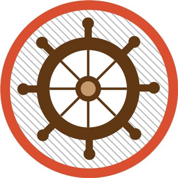 Picture of Ship Wheel SVG File