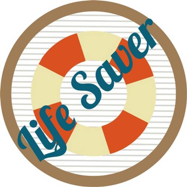 Picture of Life Saver SVG File
