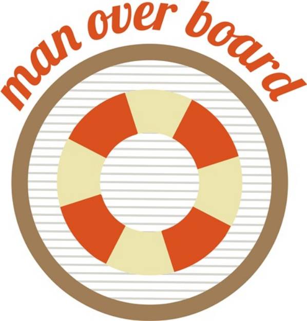 Picture of Man Over Board SVG File