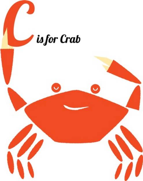 Picture of C Is For Crab SVG File