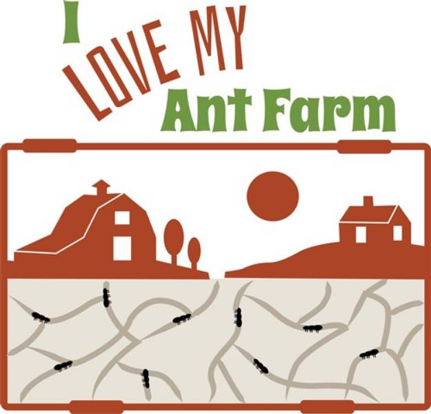 Picture of Love My Ant Farm SVG File