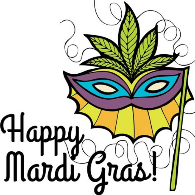 Picture of Happy Mardi Gras SVG File