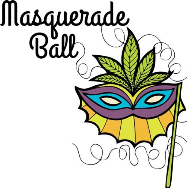 Picture of Masquerade Ball SVG File