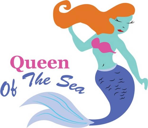 Picture of Queen Of The Sea SVG File