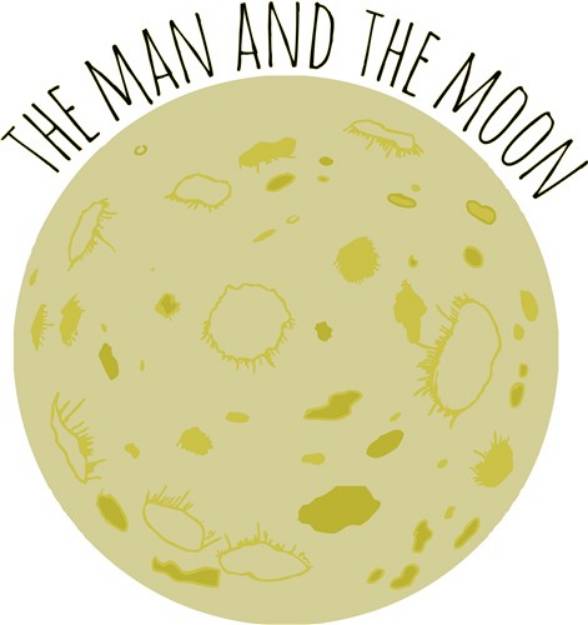 Picture of Man And Moon SVG File