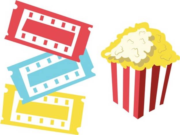 Picture of Movie Popcorn SVG File