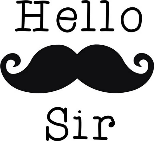 Picture of Hello Sir SVG File