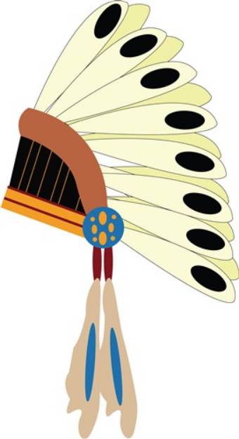 Picture of Indian Headress SVG File