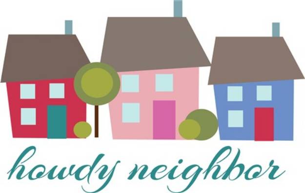 Picture of Howdy Neighbor SVG File