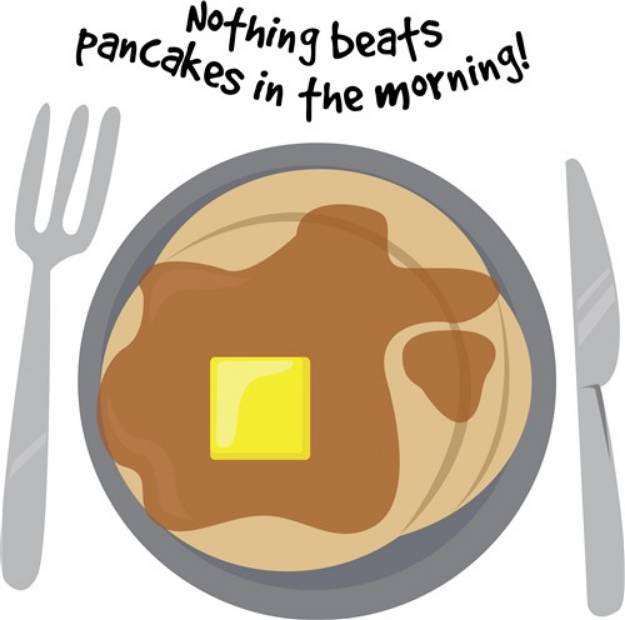 Picture of Pancakes In Morning SVG File