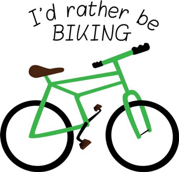 Picture of Rather Be Biking SVG File