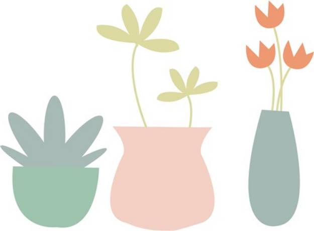 Picture of Potted Plants SVG File