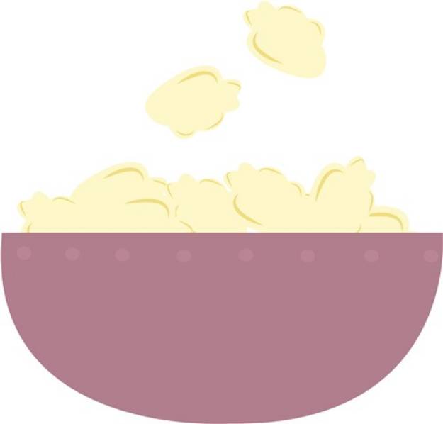 Picture of Popcorn Bowl SVG File