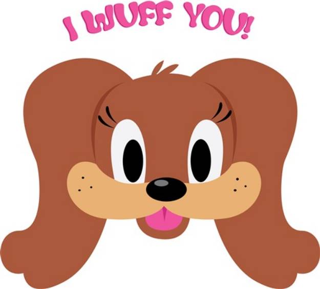 Picture of I Wuff You SVG File
