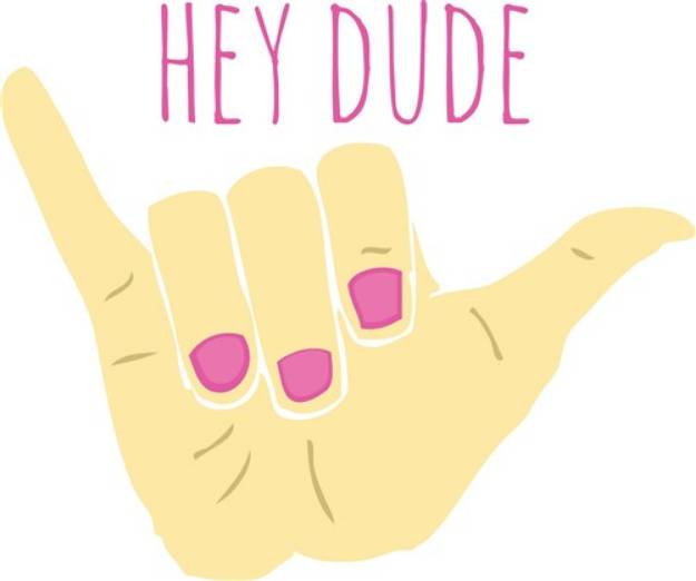 Picture of Hey Dude SVG File