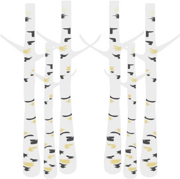 Picture of Birch Trees SVG File