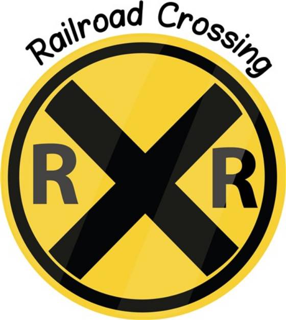 Picture of Railroad Crossing SVG File