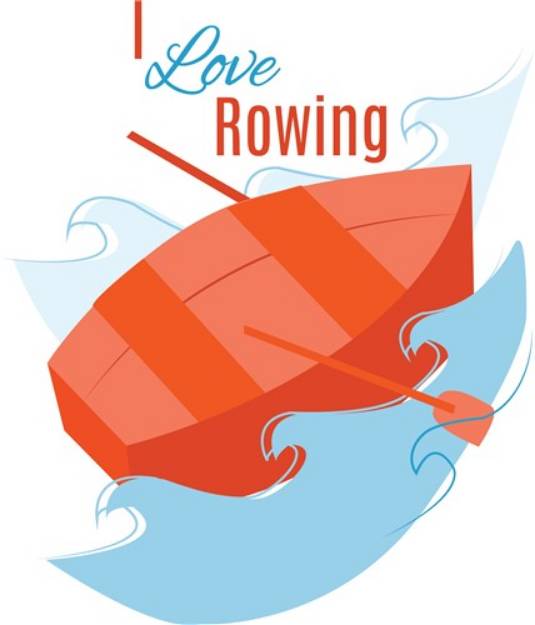 Picture of Love Rowing SVG File
