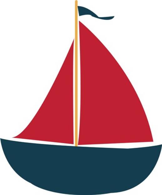 Picture of Sail Boat SVG File