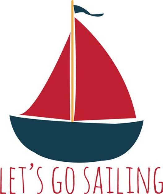 Picture of Go Sailing SVG File