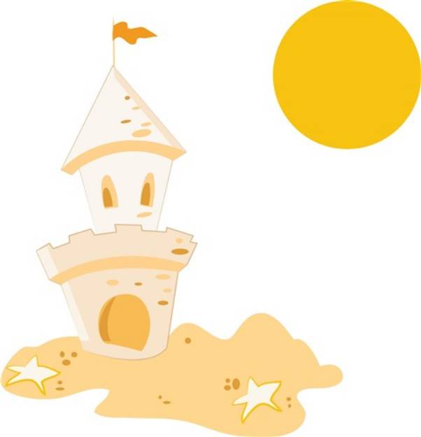 Picture of Sand Castle SVG File