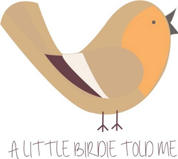 Picture of Birdie Told Me SVG File