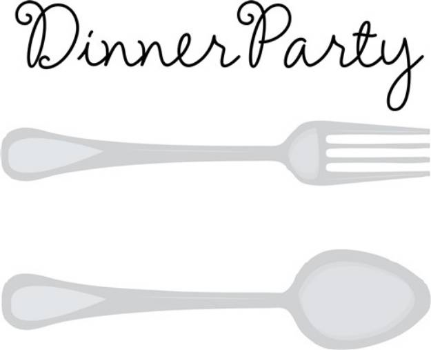 Picture of Dinner Party SVG File