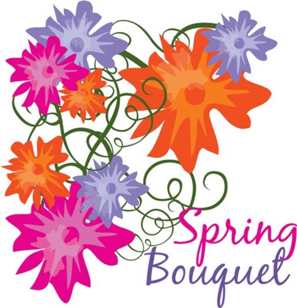 Picture of Spring Bouquet SVG File