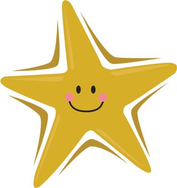 Picture of Smiling Star SVG File