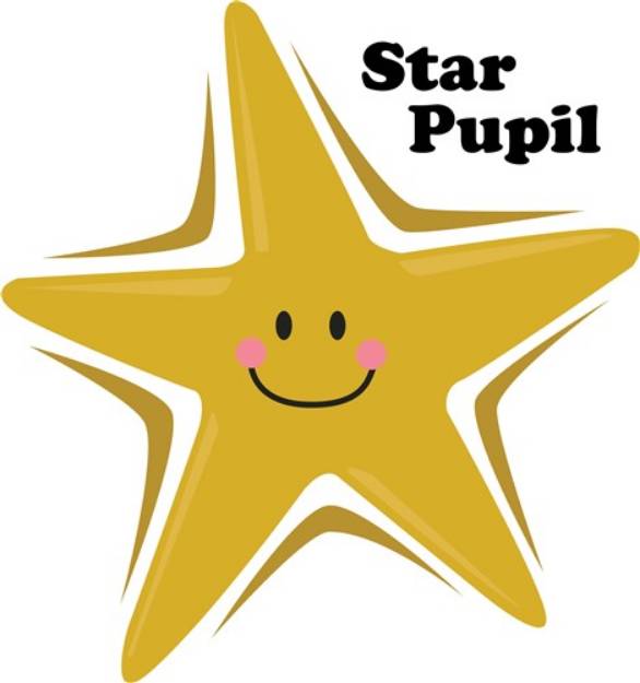 Picture of Star Pupil SVG File