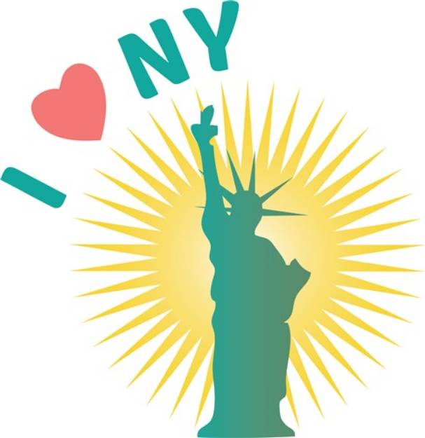 Picture of I Love NY SVG File