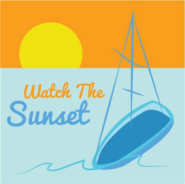 Picture of Watch Sunset SVG File