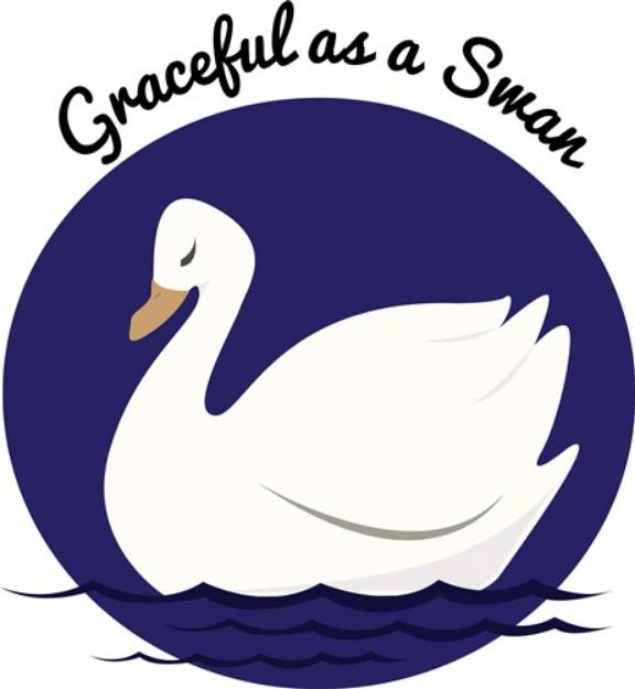 Picture of Graceful Swan SVG File
