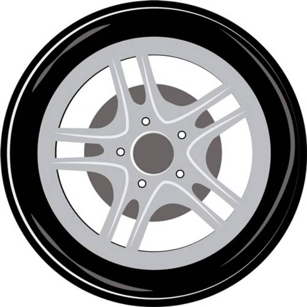Picture of Car Tire SVG File