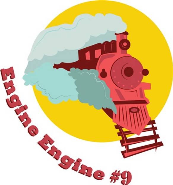 Picture of Engine #9 SVG File