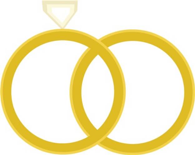 Picture of Wedding Rings SVG File