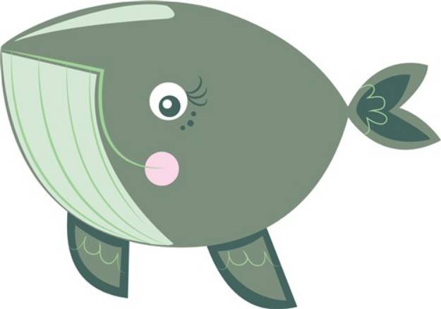 Picture of Cute Whale SVG File