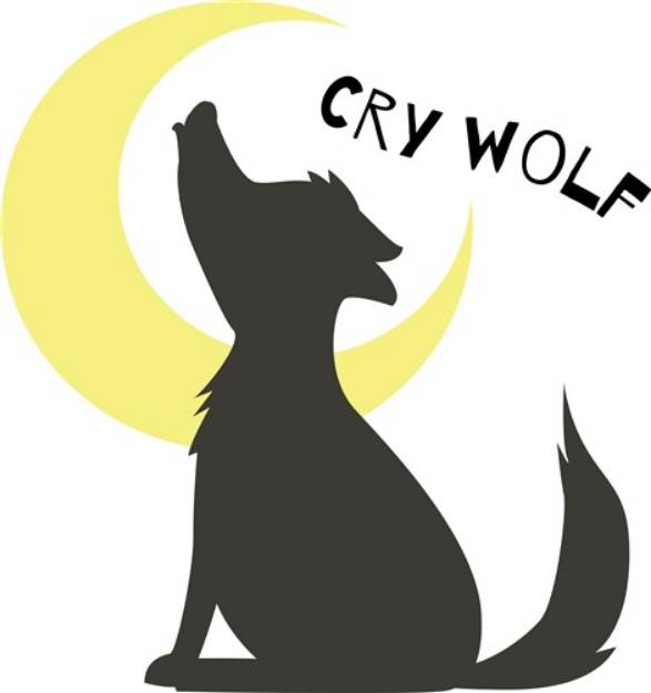 Picture of Cry Wolf SVG File