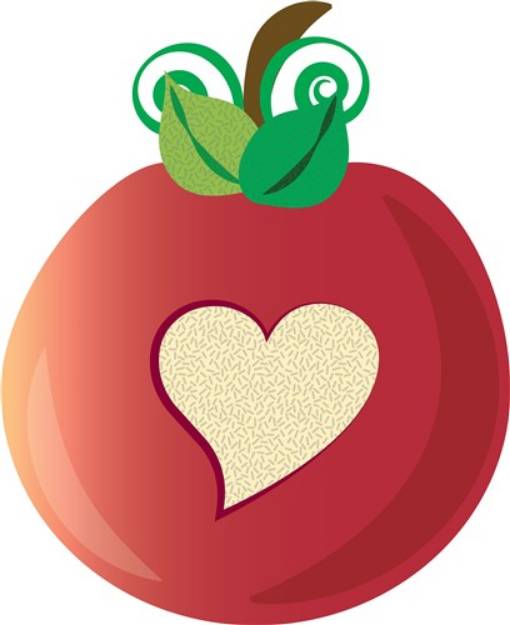 Picture of Love Apple SVG File