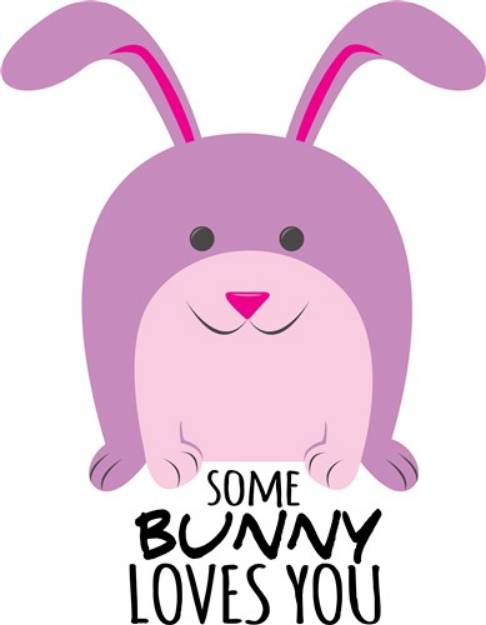 Picture of Bunny Loves You SVG File
