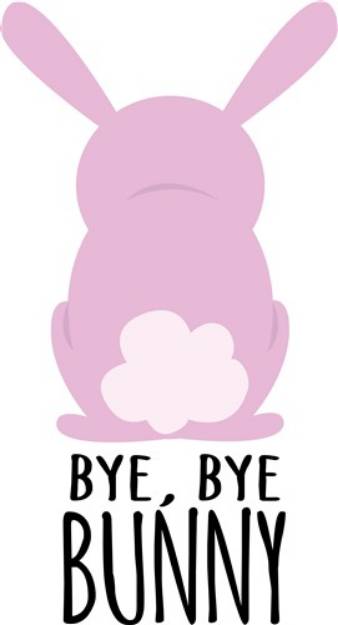 Picture of Bye Bye Bunny SVG File