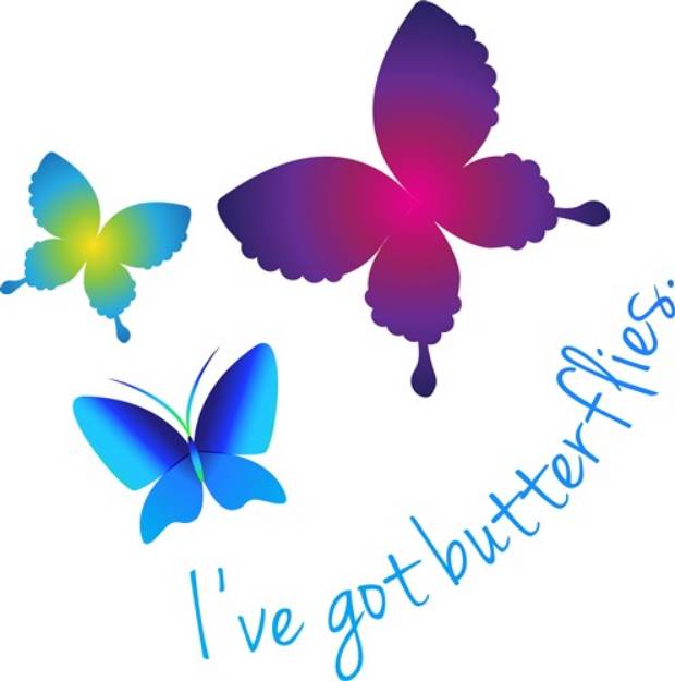 Picture of Ive Got Butterflies SVG File