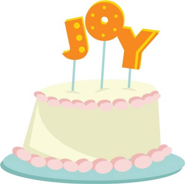 Picture of Joy Cake SVG File