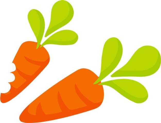 Picture of Two Carrots SVG File