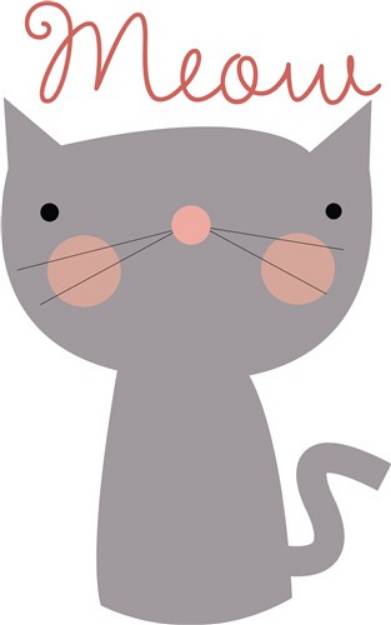 Picture of Meow Kitty SVG File