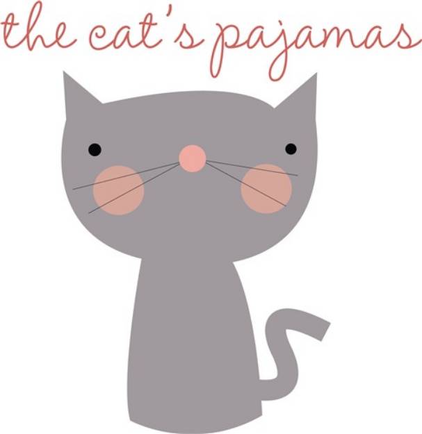 Picture of Cats Pajamas SVG File