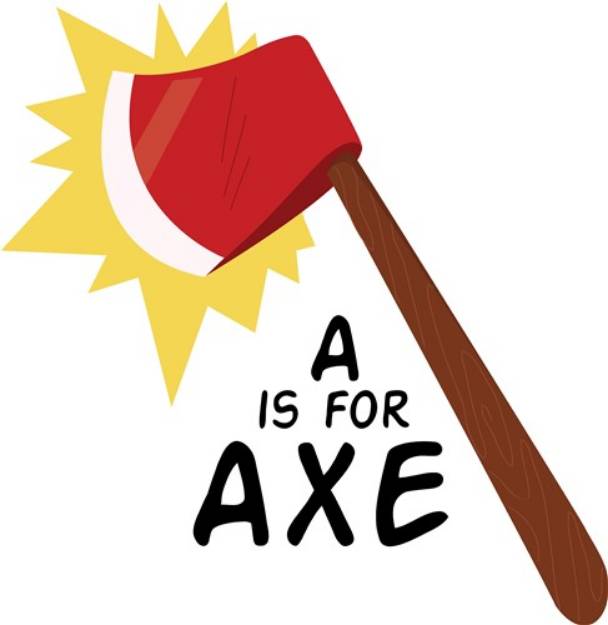 Picture of A For Axe SVG File