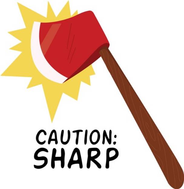 Picture of Caution Sharp SVG File