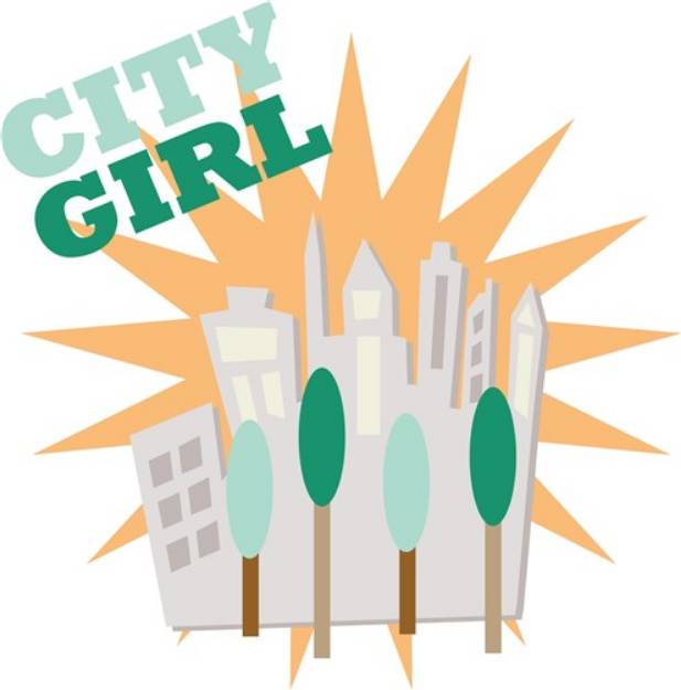 Picture of City Girl SVG File